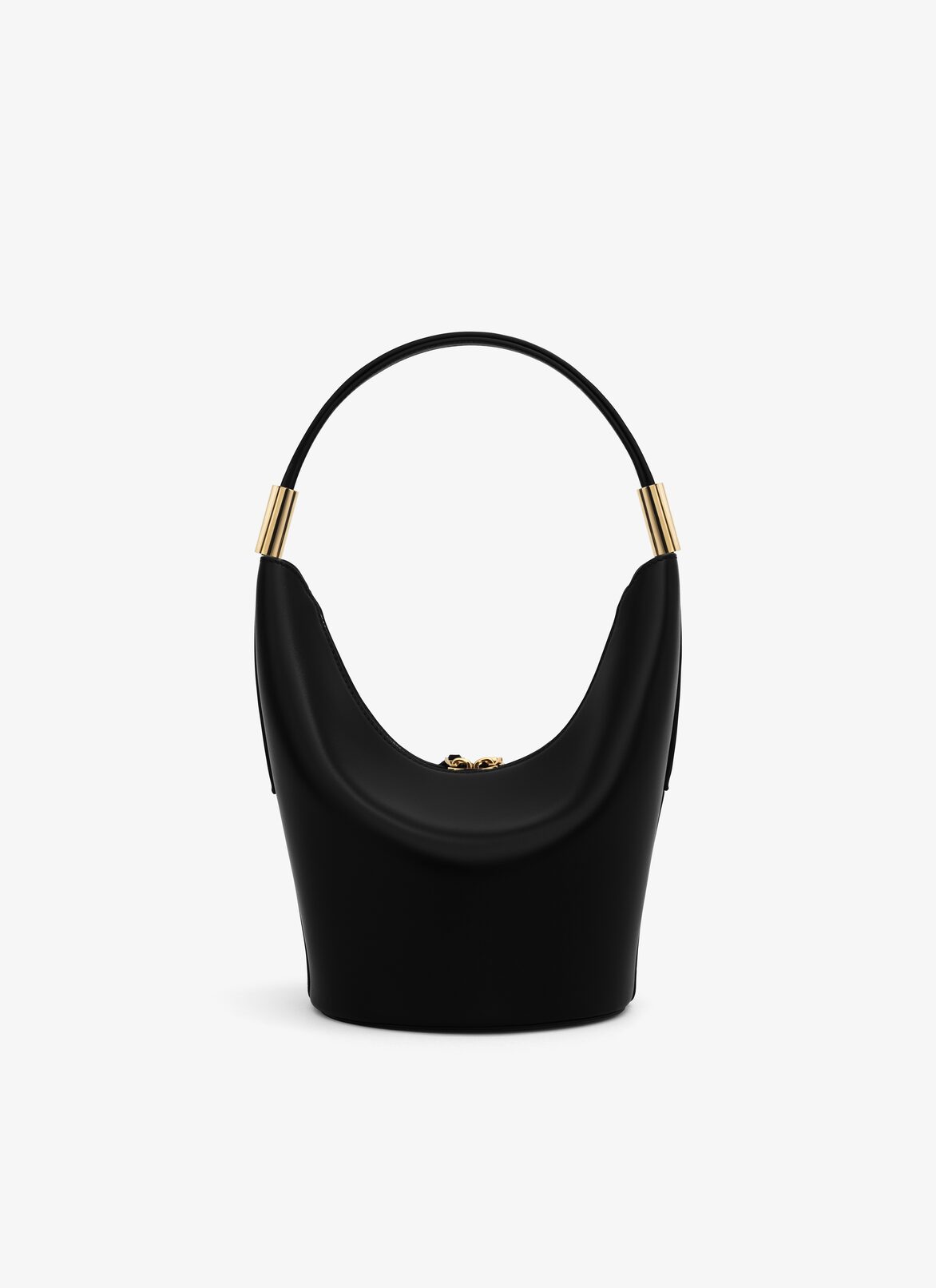 BORSA SHAPE PICCOLA IN PELLE DI CAPRA SCAMOSCIATA E PELLE DI VITELLO ALAÏA BORSA SHAPE PICCOLA IN PELLE DI CAPRA SCAMOSCIATA E PELLE DI VITELLO NERO